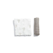 Load image into Gallery viewer, Little Rei 70sq Bamboo Swaddle Blankets - 2pc