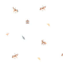 Load image into Gallery viewer, Carousel Horses Fabric Decal by Little Rei x Urban Li'l