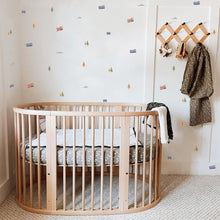 Load image into Gallery viewer, Blue Trains Fabric Decal by Little Rei x Urban Li'l