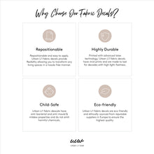 Load image into Gallery viewer, Blue Trains Fabric Decal by Little Rei x Urban Li'l