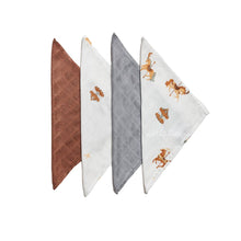 Load image into Gallery viewer, Little Rei Bamboo Carousel Wash Cloth - 4pc