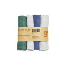 Load image into Gallery viewer, Little Rei Bamboo Train Wash Cloth - 4pc