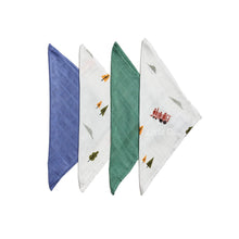 Load image into Gallery viewer, Little Rei Bamboo Train Wash Cloth - 4pc
