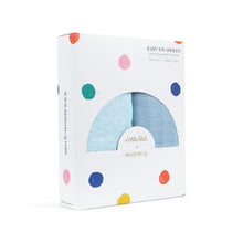 Load image into Gallery viewer, Little Rei x Maison Q Swaddle Blue Funfair Rides - 2pc