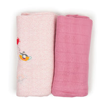 Load image into Gallery viewer, Little Rei x Maison Q Swaddle Pink Funfair Rides - 2pc