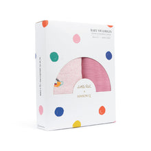 Load image into Gallery viewer, Little Rei x Maison Q Swaddle Pink Funfair Rides - 2pc