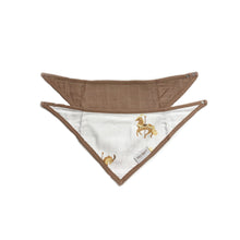Load image into Gallery viewer, Little Rei Bandana Bib 2 Pc - Carousel Horses