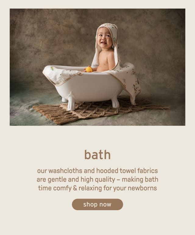 Little Rei bamboo washcloths: the changing table's most-used object