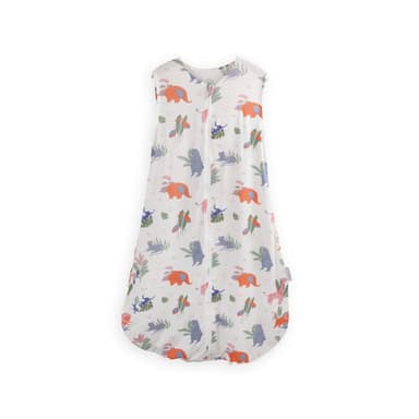 Little Rei bamboo sleep sack in the trains print