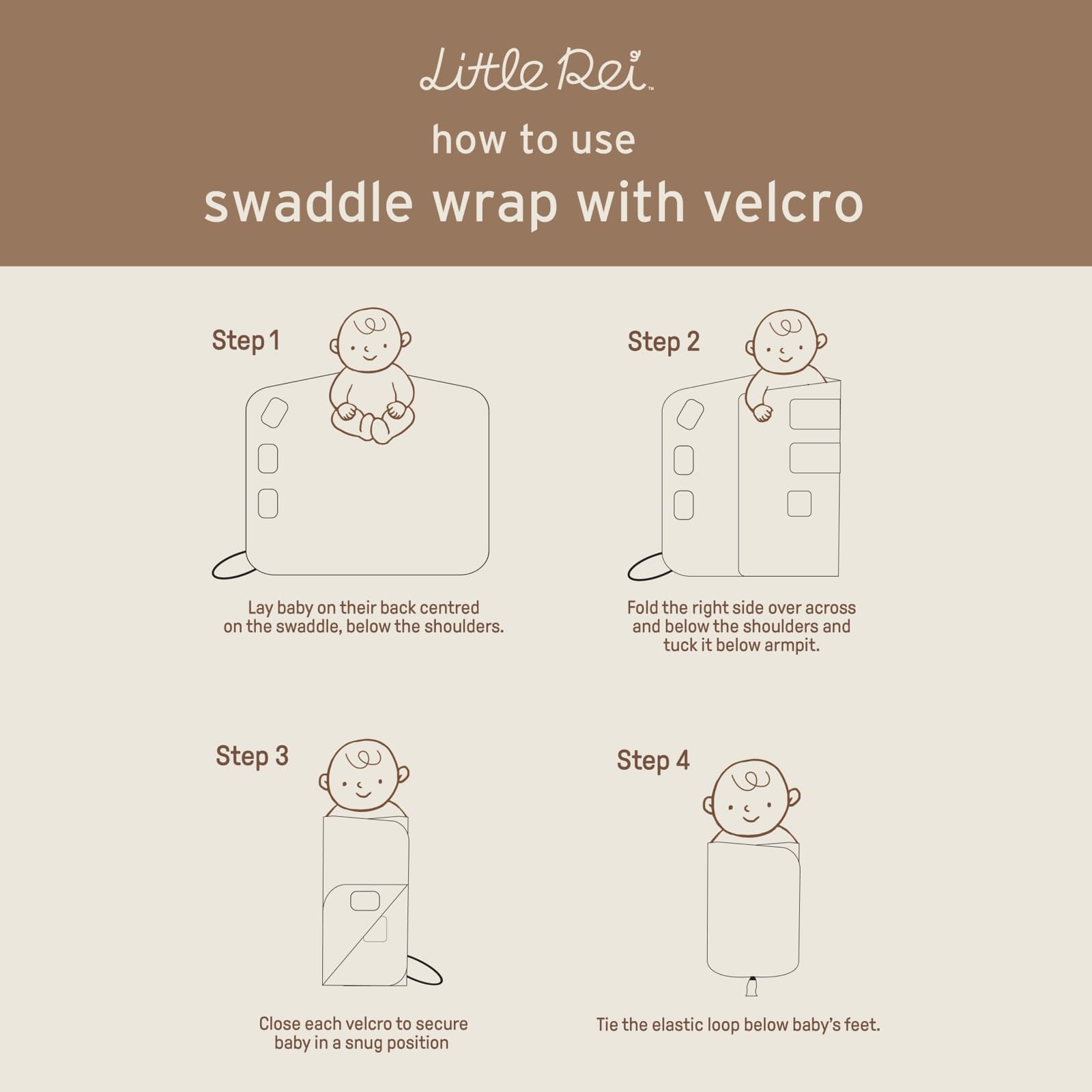 Swaddle Wrap with Velcro — view 12 of 14