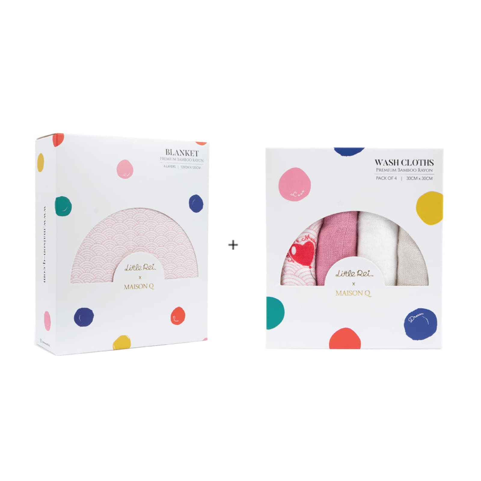 Little Rei x Maison Q Blanket & Wash Cloth Bundle