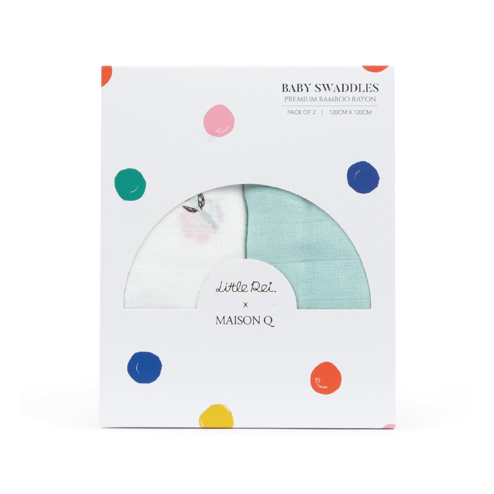 Maison Q & Little Rei Swaddle - 2 PC pack — view 8 of 12