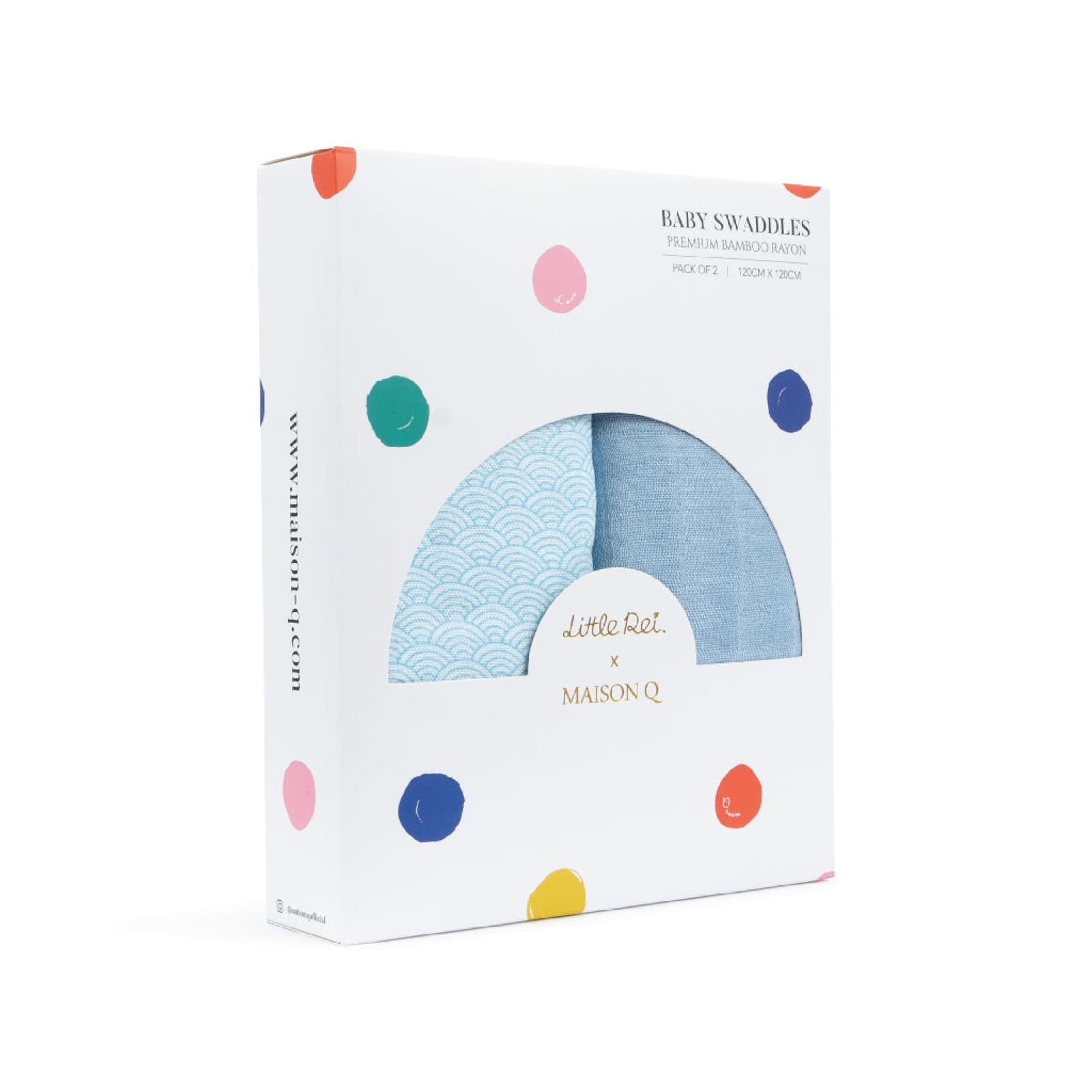 Maison Q & Little Rei Swaddle - 2 PC pack — view 2 of 12