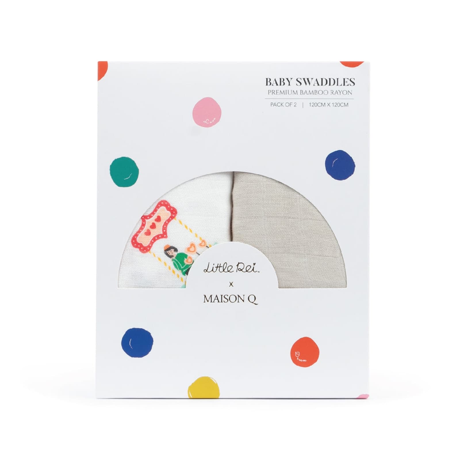 Maison Q & Little Rei Swaddle - 2 PC pack — view 10 of 12