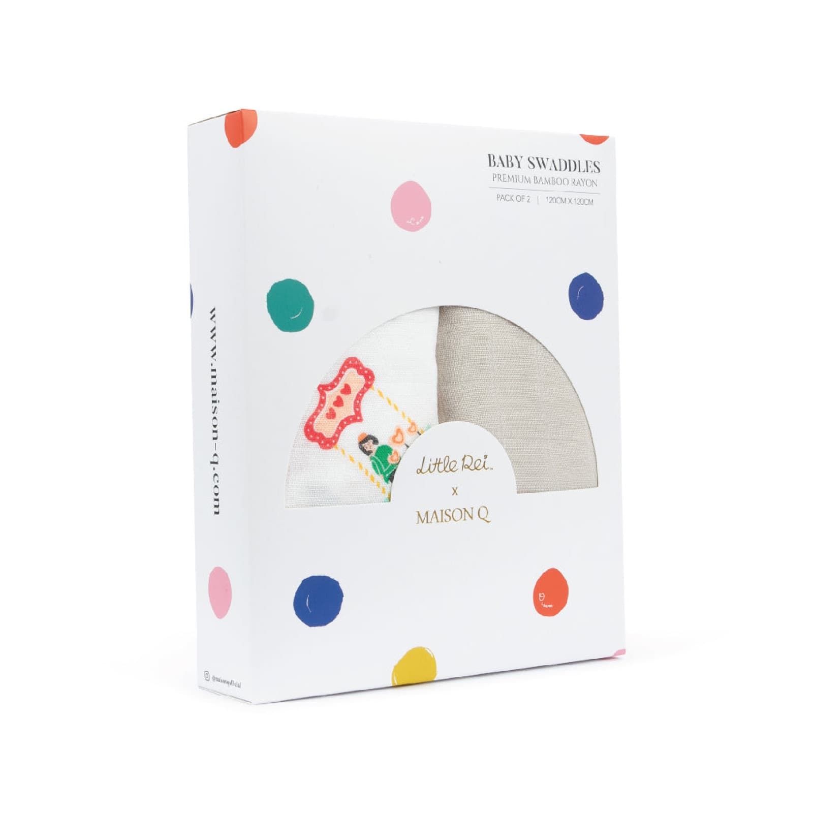 Maison Q & Little Rei Swaddle - 2 PC pack — view 11 of 12