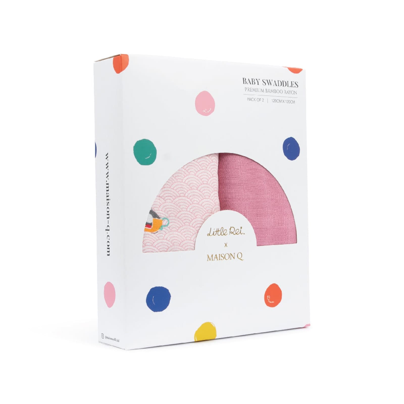 Maison Q & Little Rei Swaddle - 2 PC pack — view 6 of 12