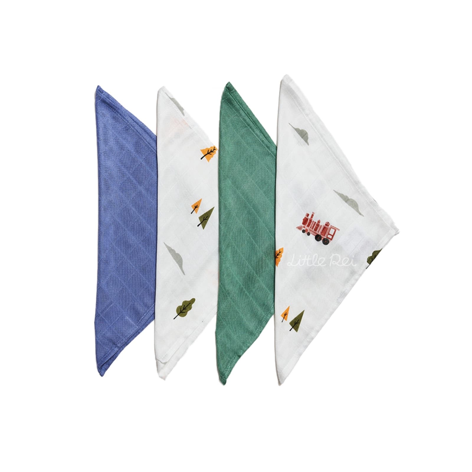 Bamboo Train Wash Cloth - 4pc — view 4 of 4