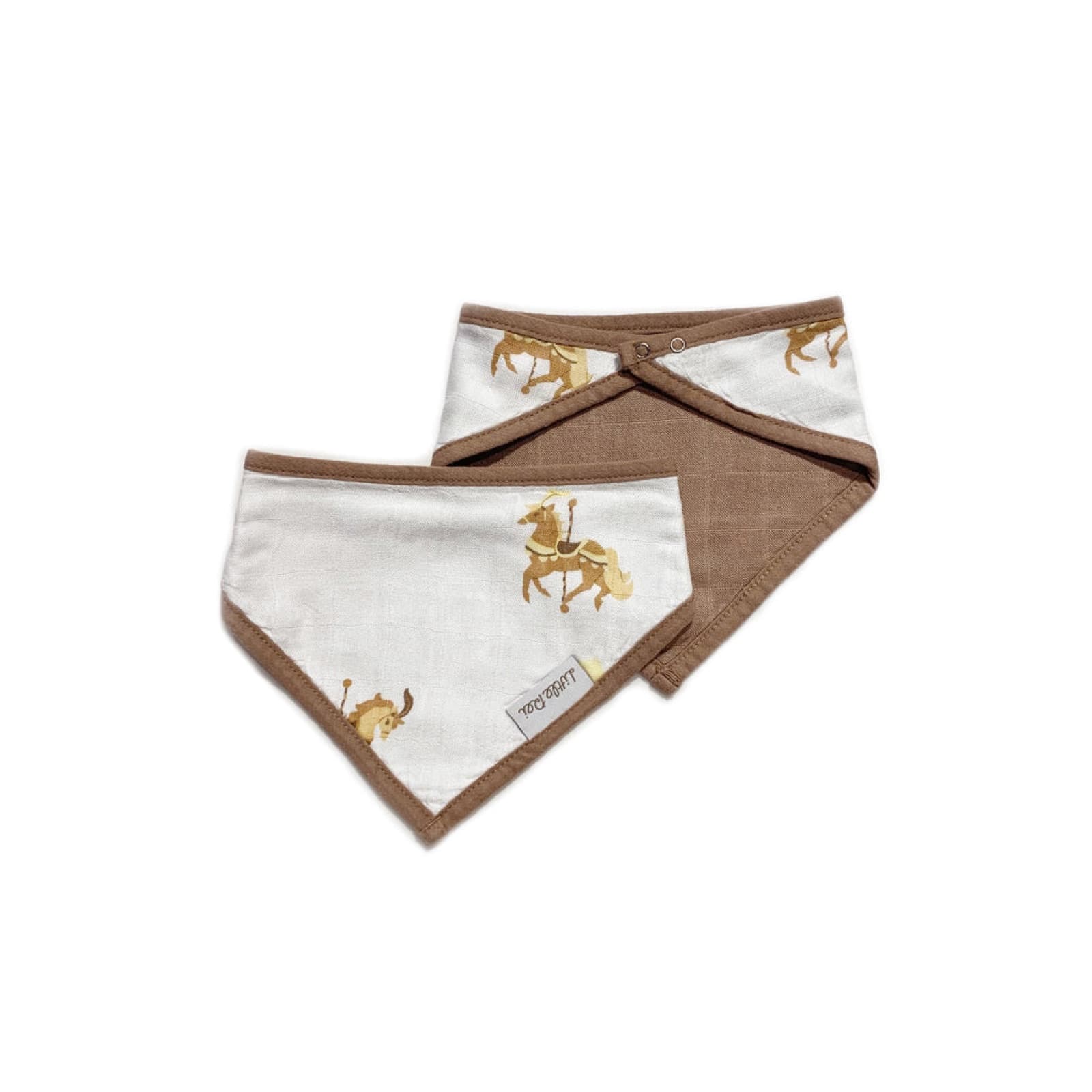 Bandana Bib 2 Pc - Carousel Horses — view 2 of 3
