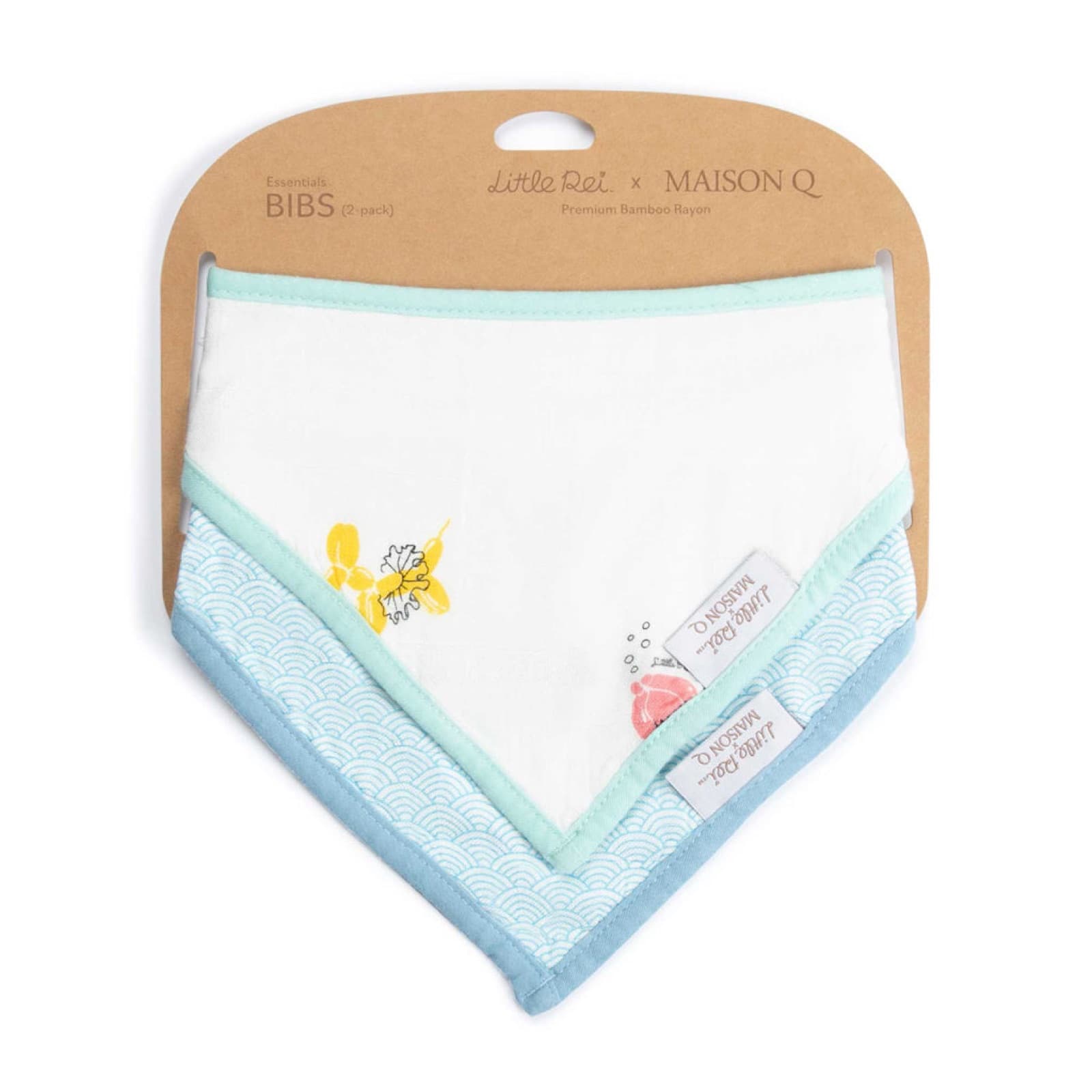 Maison Q Bandana Bib 2 Pc - Animal Balloon — view 4 of 4