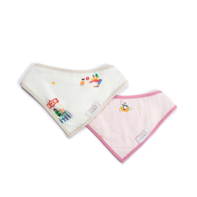 Maison Q Bandana Bib 2 Pc - Carnival