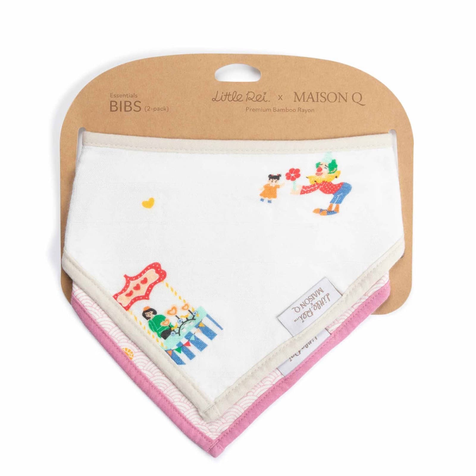 Maison Q Bandana Bib 2 Pc - Carnival — view 4 of 4