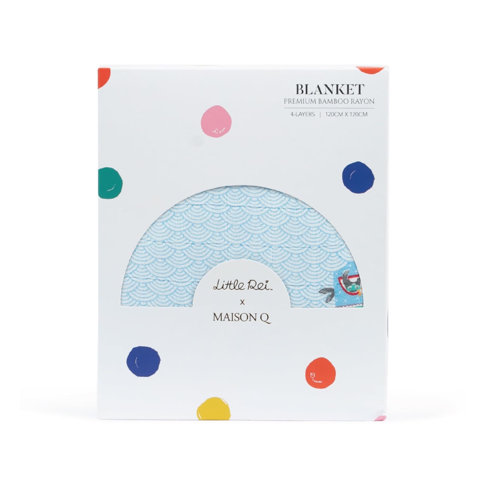 Maison Q Funfair Rides 4-Layer Blanket (120x120cm), view 4 of 7