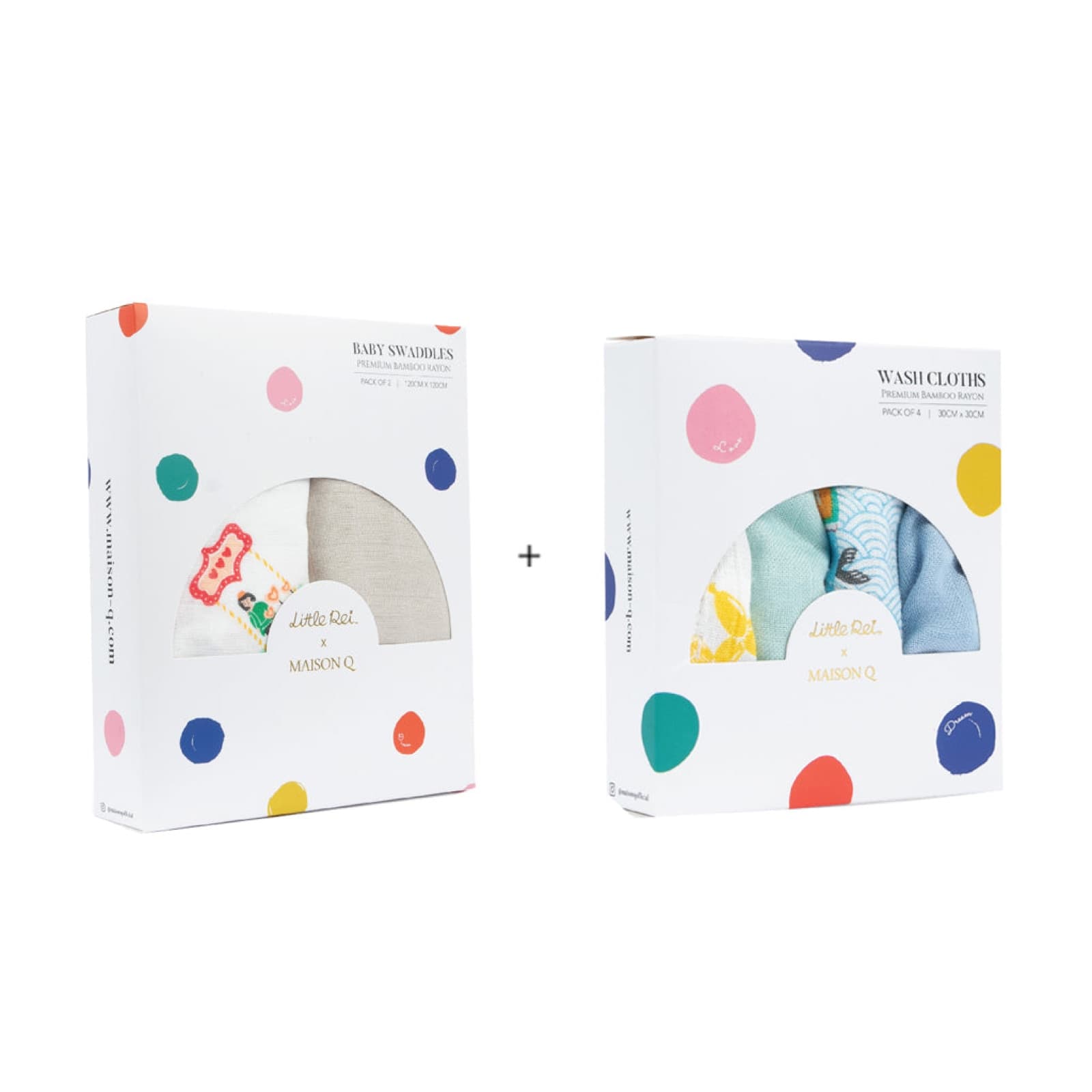 Maison Q Swaddle & Wash Cloth Bundle — view 13 of 25