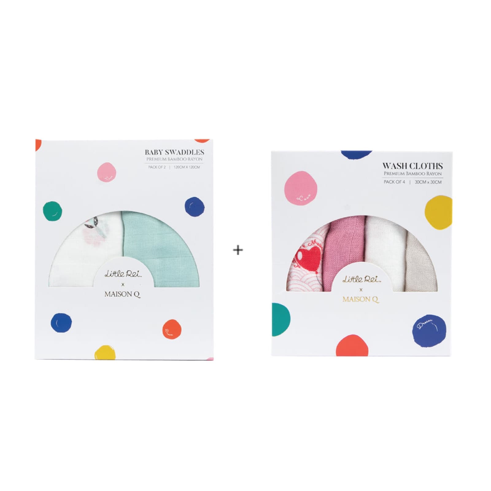 Maison Q Swaddle & Wash Cloth Bundle — view 21 of 25