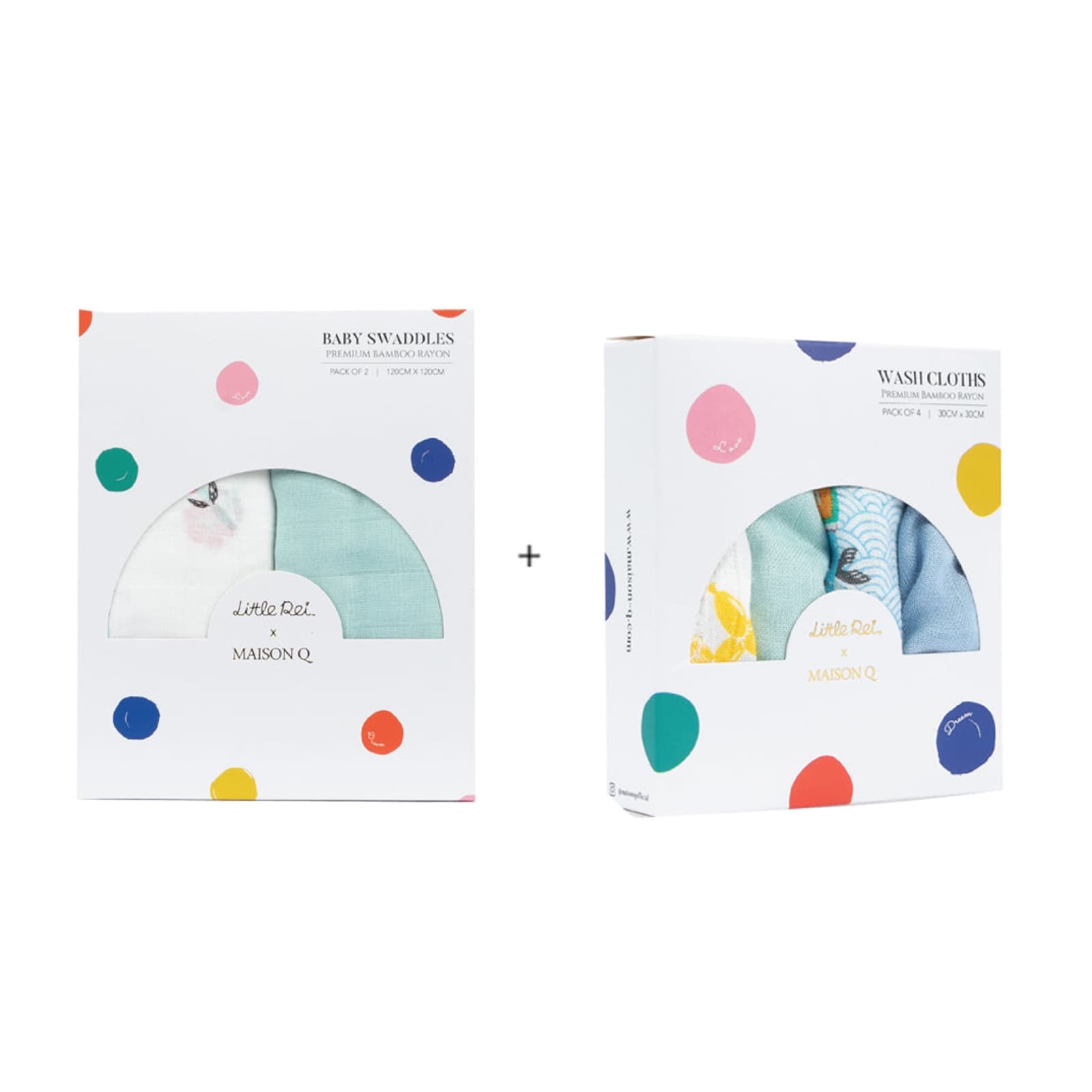 Maison Q Swaddle & Wash Cloth Bundle — view 22 of 25
