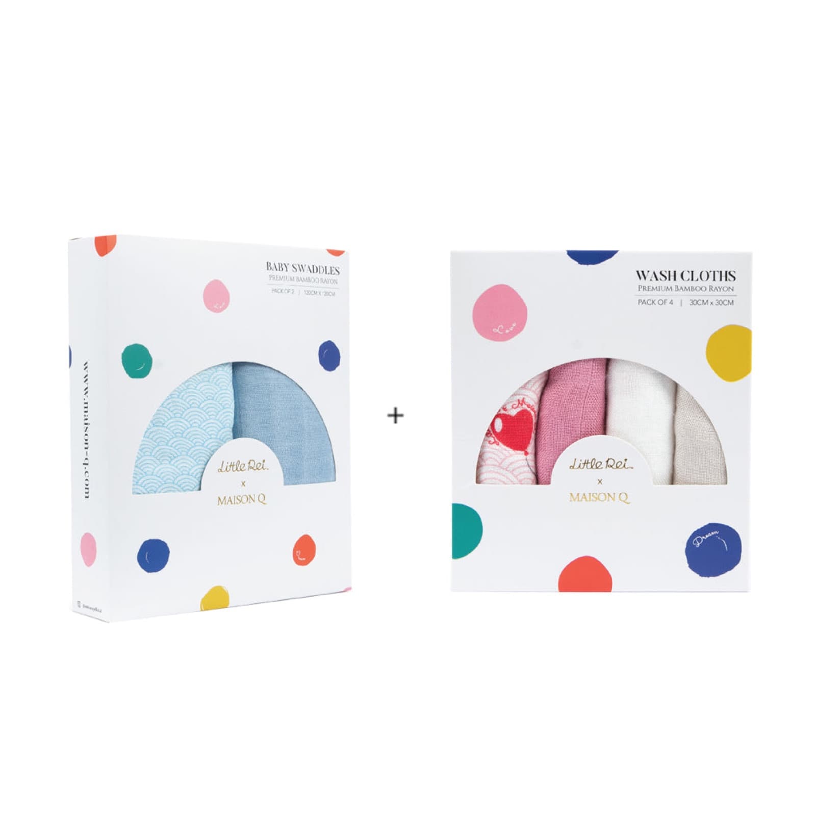 Maison Q Swaddle & Wash Cloth Bundle — view 10 of 25