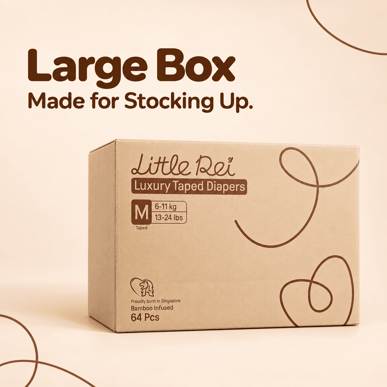Eco-Conscious Luxury Tape Diapers (Large Box), view 1 of 11
