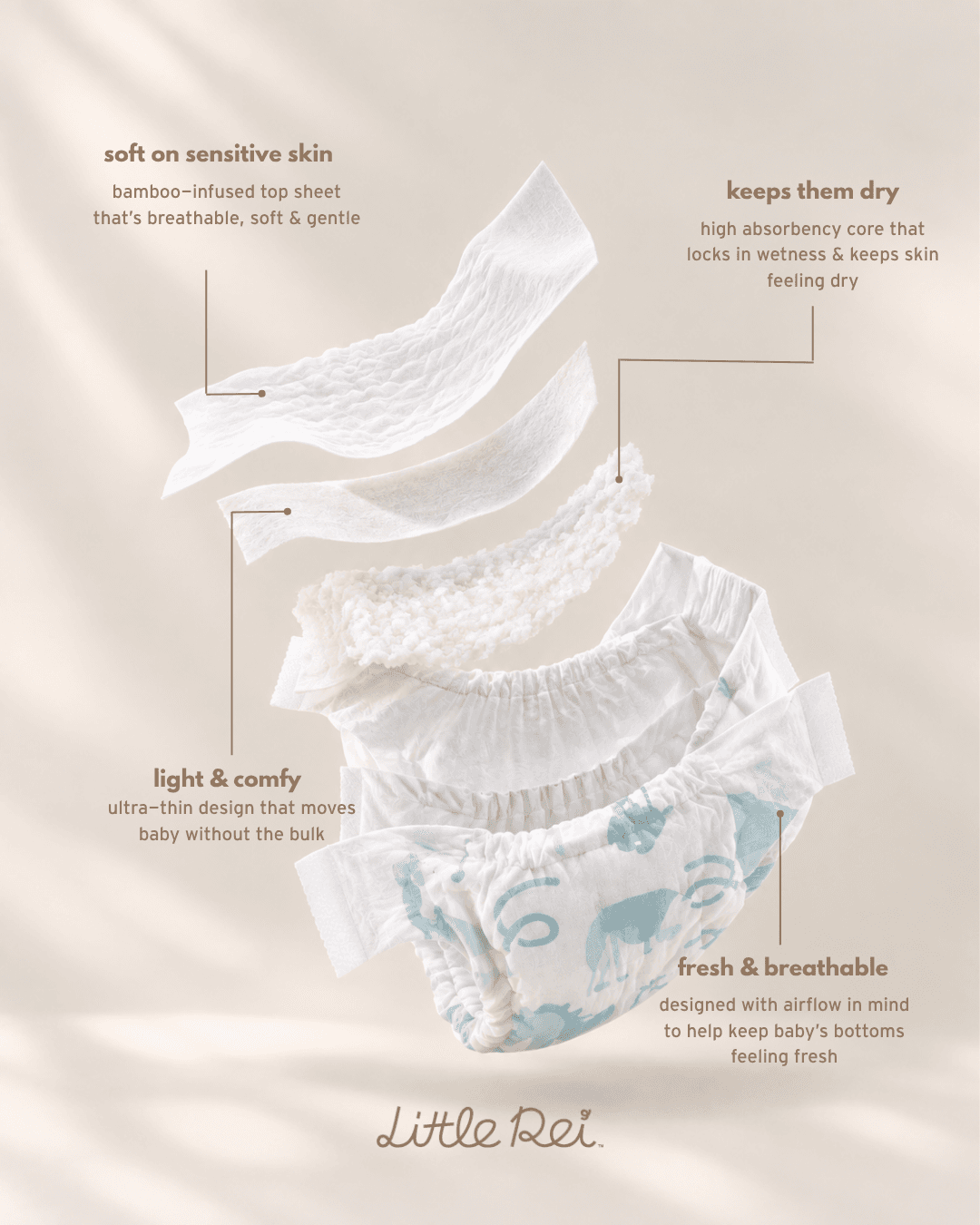 Eco-Conscious Luxury Tape Diapers (Large Box), view 8 of 11