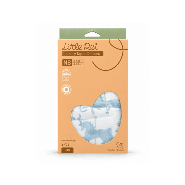 Eco-Conscious Luxury Tape Diapers (Trial Pack, 2pc)