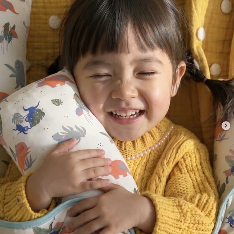 Little Rei bamboo baby essentials in use — @littlerei.baby, photo 1 of 6