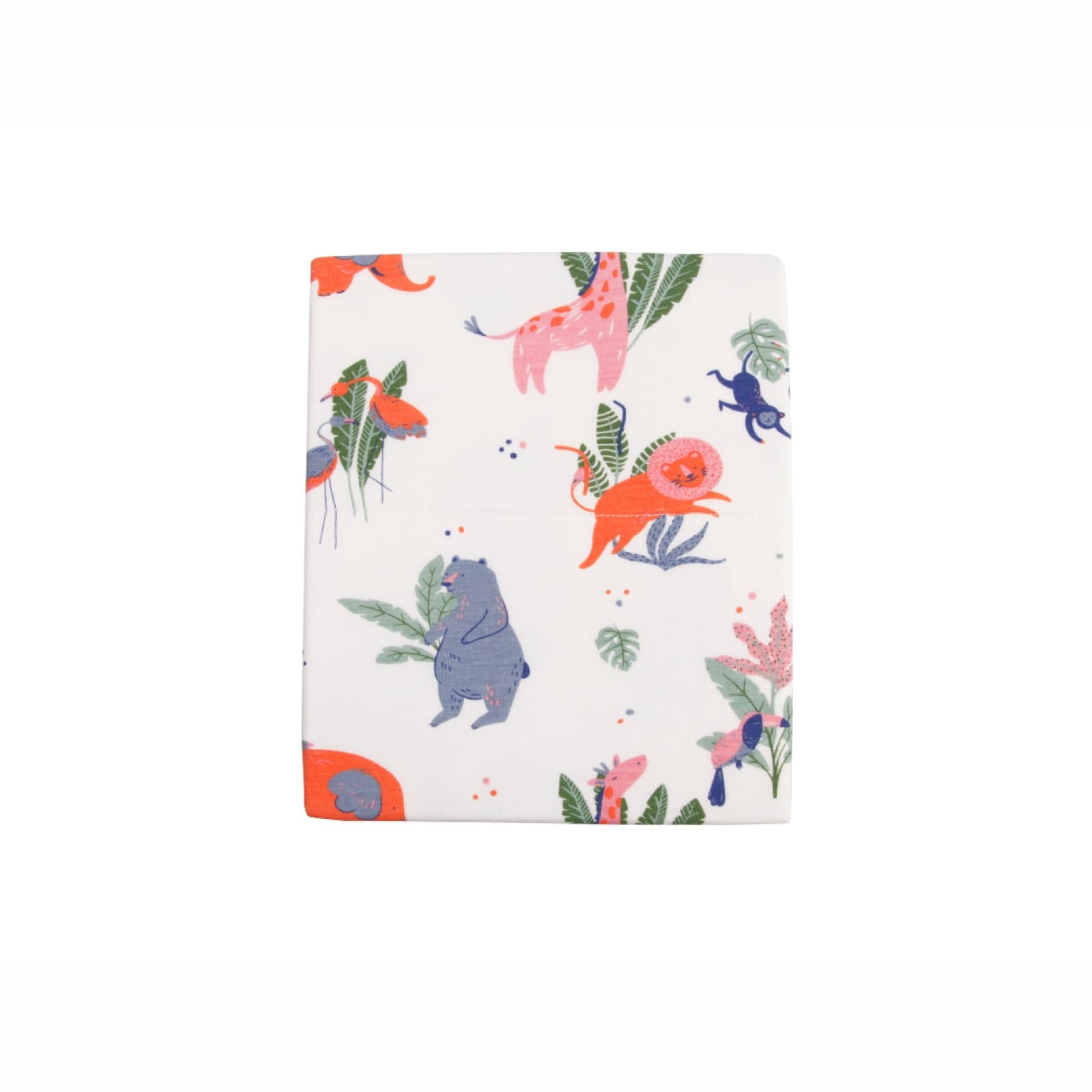 OEKO-TEX certified Little Rei bamboo blanket folded on a bed