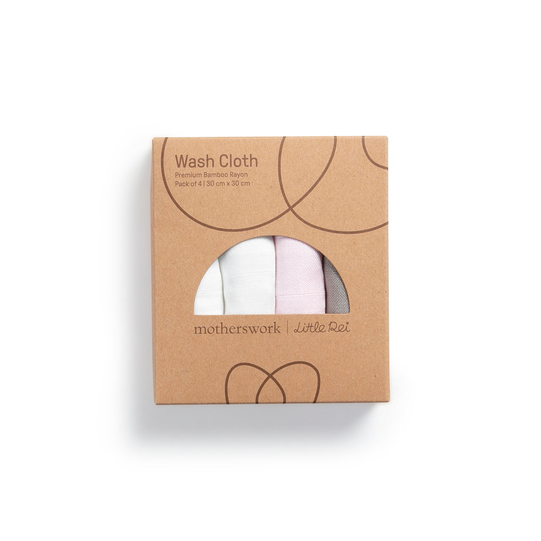 Little Rei Bamboo Wash Cloth 4pc