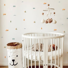 Load image into Gallery viewer, Green Trains Fabric Decal by Little Rei x Urban Li&#39;l
