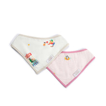 Load image into Gallery viewer, Little Rei x Maison Q Bandana Bib 2 Pc - Carnival
