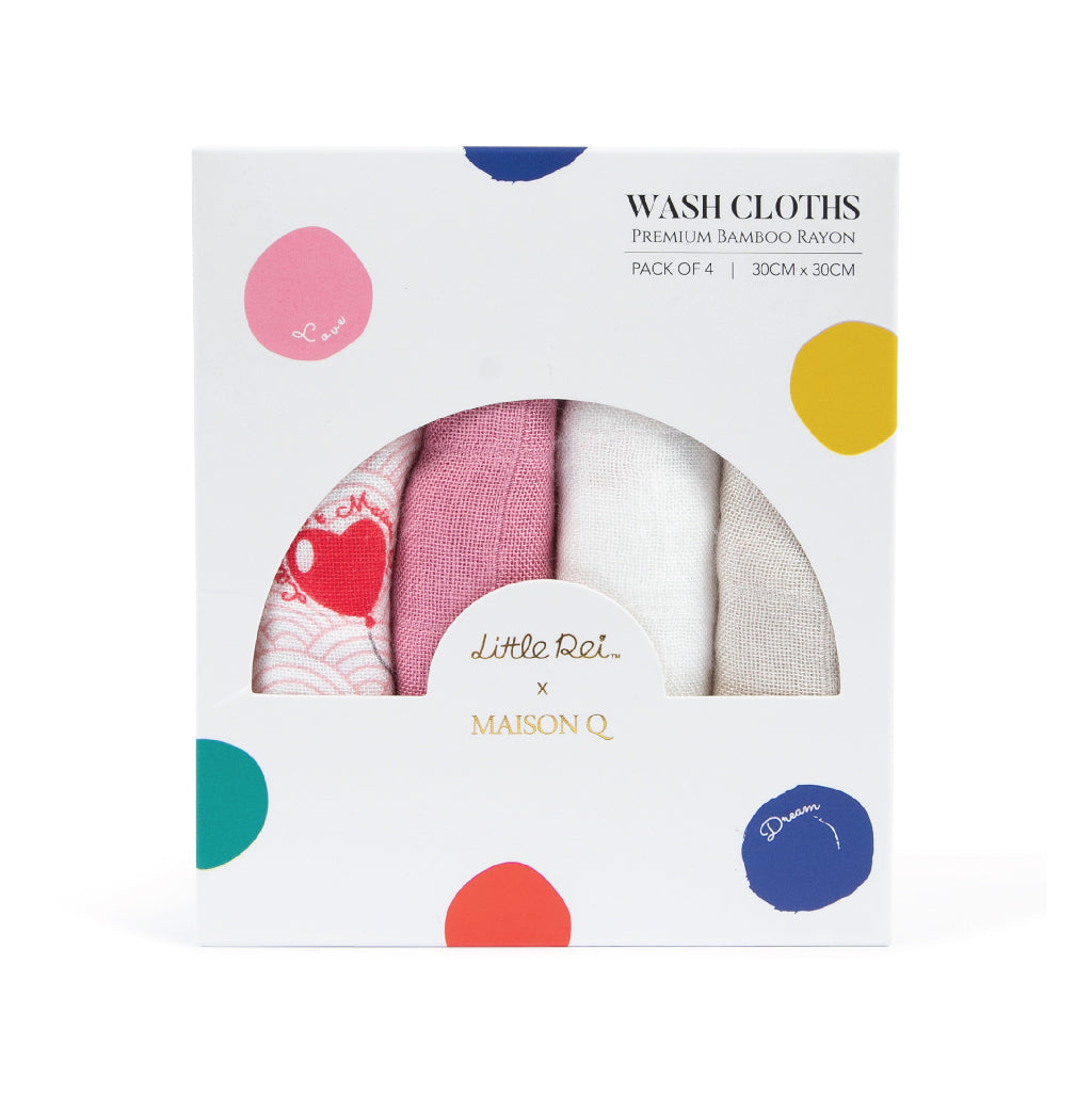 Little Rei x Maison Q Carnival Wash Cloth - 4pc