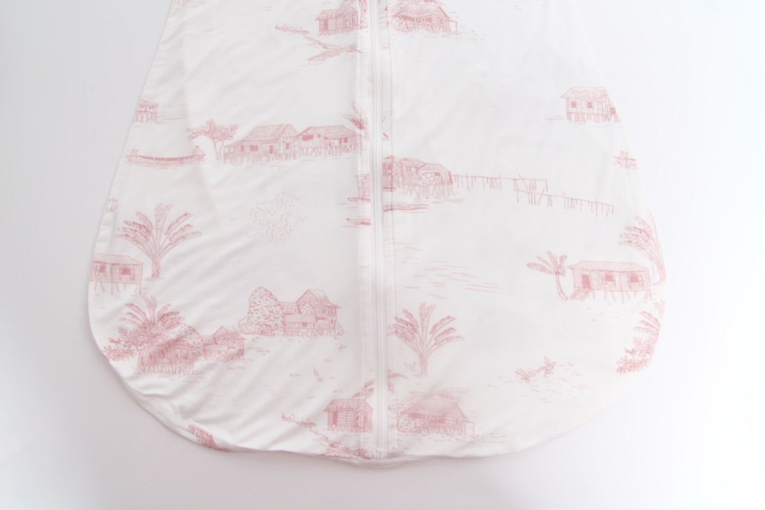 Little Rei sleeping bag on a cot